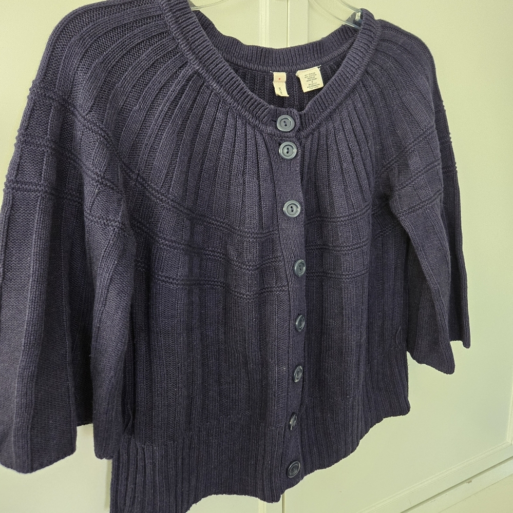 Anthropologie Moth Button Up Cardigan Sweater